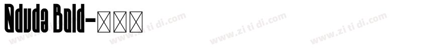 0duda Bold字体转换